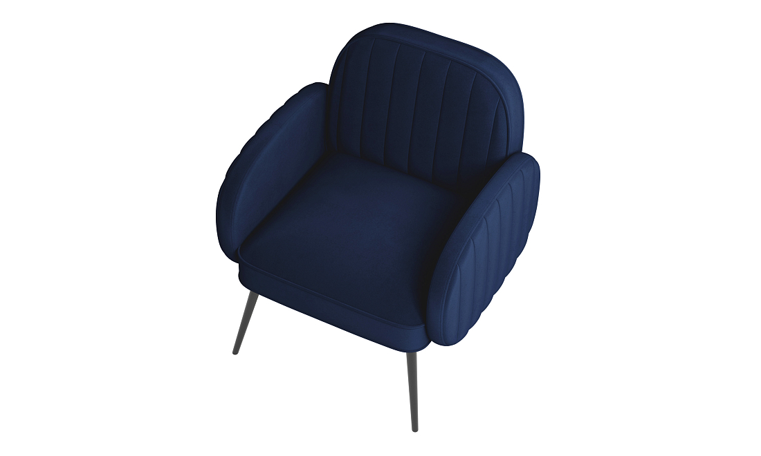 Флеминг Ф / Кресло велюр fresh найт блю